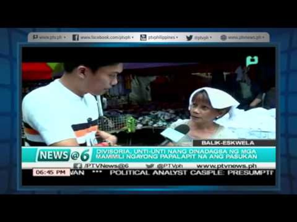 [News@6] Divisoria, unti-unti nang dinadagsa ng mga mamimili ngayong papalapit na ang pasukan