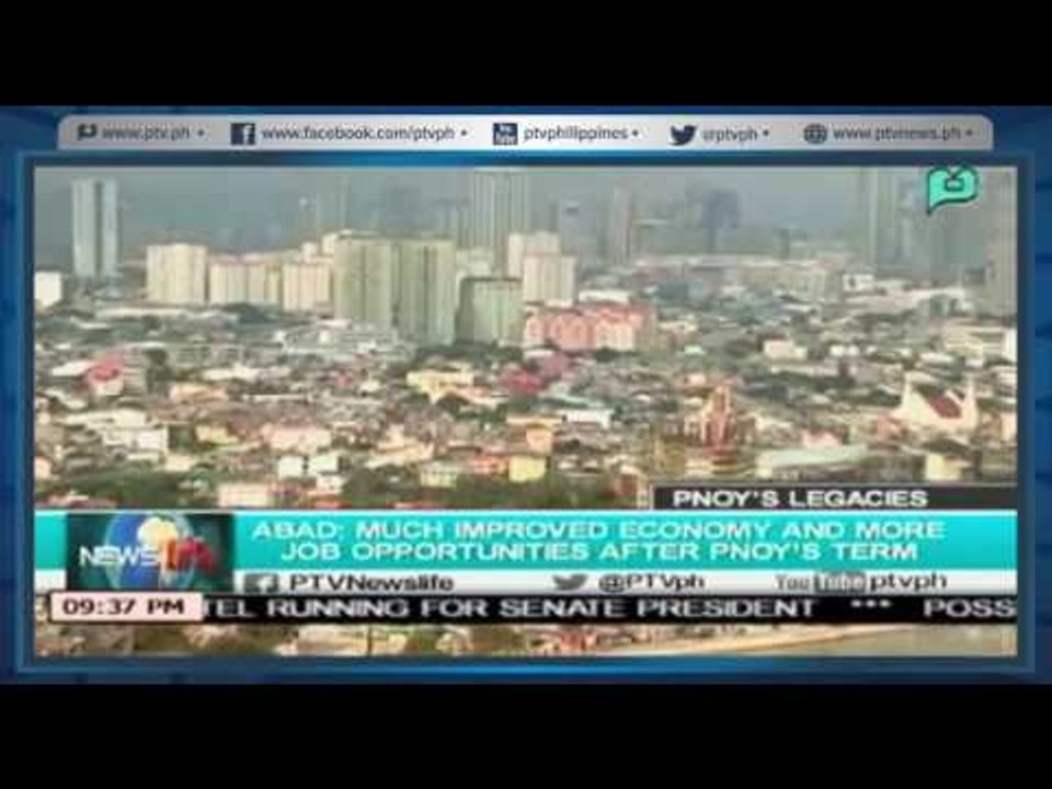 [NewsLife] ABAD: Much improved economy and more job oppurtunities after PNoy's term
