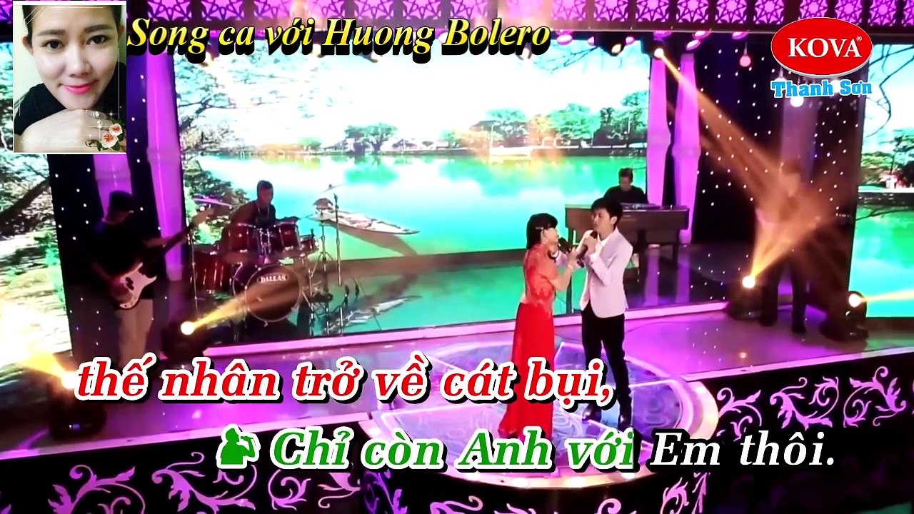 Karaoke Lk Làm Dâu Xứ lạ Song ca với Huong Bolero