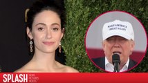 Emmy Rossum Slams Donald Trump Supporters for Sending Her Threatening Messages