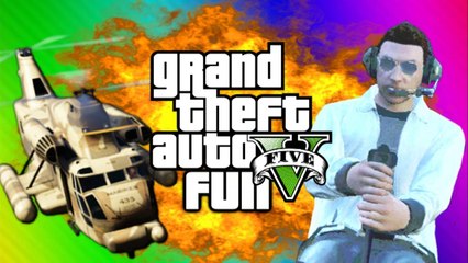 VanossGaming GTA 5 Funny Moments - Airfield Trolling, Cargobob, Car Heist