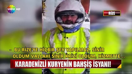 Rizeli kuryenin bahşiş isyanı