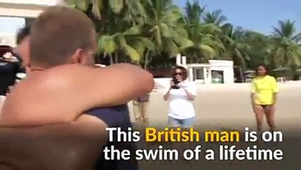 Ben Hooper l’anglais qui veut nager de Dakar au Brésil