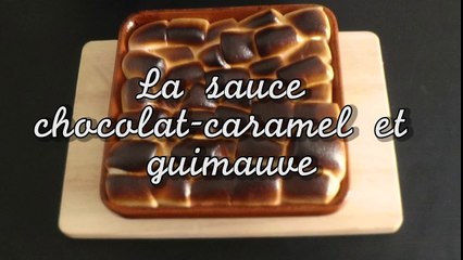 La délicieuse sauce chocolat-caramel et guimauve à partager entre amis