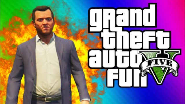 VanossGaming GTA 5 Funny Moments - Tank FUN, Explosions, Running Over Cars, Trick Shots