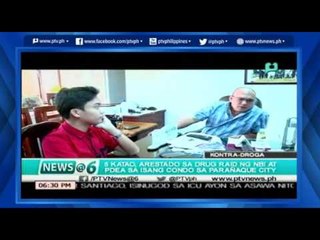 [News@6] 5 Katao arestado sa drug raid sa Parañaque City [06|1|16]