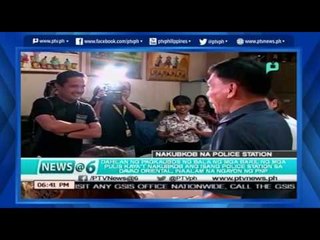 Pagubos ng bala ng mga baril kaya nakubkob ang isang police station sa Davao Oriental inaalam