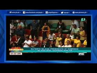 [Good Morning Boss] #Tekamoment: Duterte bilang President at Robredo bilang Bise, naiproklama na