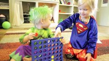 The Whole Story: Baby Heroes Hulk & Supergirl w kid deadpool, spiderman, pink girlpool SuperHeroKids