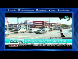 [News@6] MMDA, puspusan ang paghahanda para sa posibleng epekto ng La Niña [06|17|16]