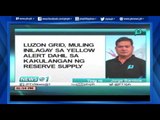 [News@1] Luzon Grid, muling inilagay sa yellow alert dahil sa kakulangan ng reserve supply