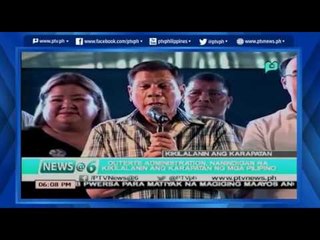 [News@6] Duterte admin, nanindigan na iiral ang karapatan ng mga Pilipino [06|11|16]