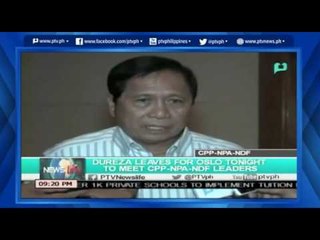 [NewsLife] Dureza leaves for Oslo, Norway to meet CPP-NPA-NDF leaders [06|10|16]