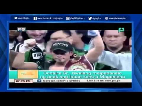 [PTVSports] Donaire Sr. tiwalang maipapanalo ng anak ang laban kontra Magdaleno [06|10|16]