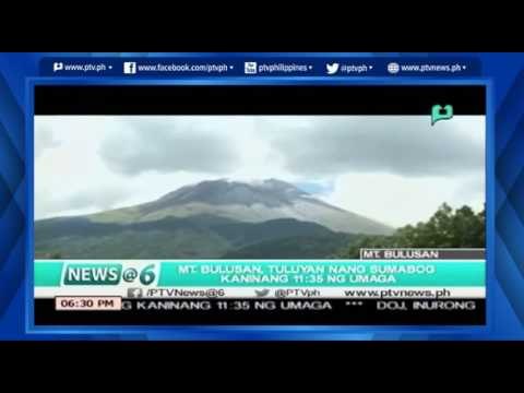 [News@6] Mt. Bulusan, tuluyan nang sumabog [06|10|16]