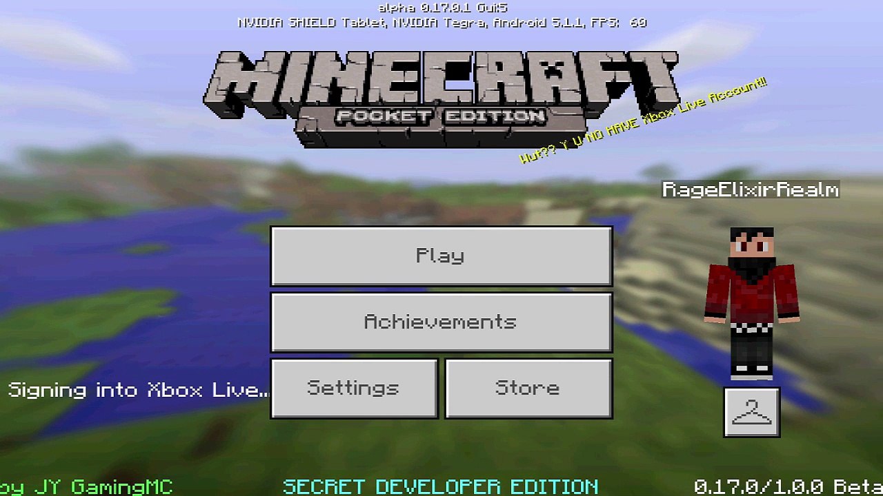 MCPE 0.17.0 DEVELOPER EDITION! (NEW UI HACK)