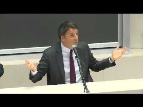 Milano - Renzi interviene all'Università Cattolica (14.11.16)