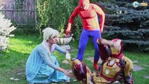 Frozen Elsa pranks Joker, Joker baby w/ Spiderman, Evil Maleficent, Pink Spidergirl