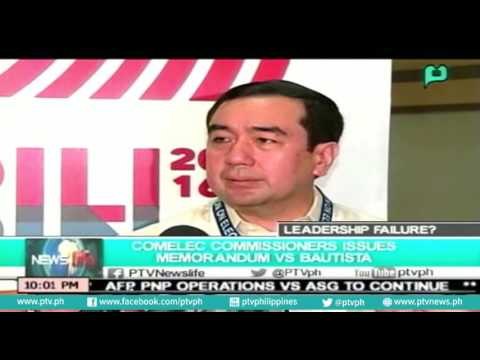 [NewsLife] COMELEC commissioners issues memorandum vs Bautista [06|24|16]