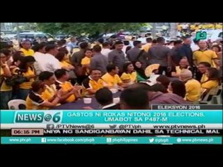 [News@6] Roxas naghain na ng SOCE, gastos umabot sa P487-M [06|22|16]