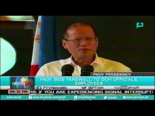 [NewsLife] Noynoy Aquino (P-Noy) bids farewell to DOH officials, employees [06|23|16]
