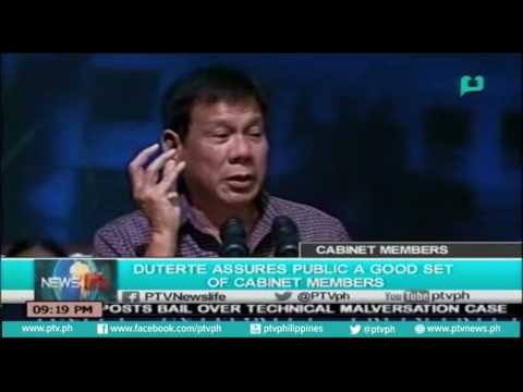 [NewsLife] Duterte assures public a good set of cabinet members [06|22|16]