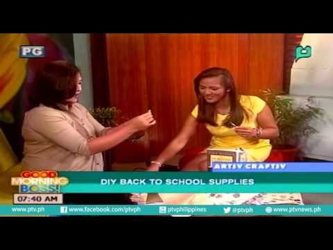 [Good Morning Boss] Artsy Craftsy: DIY Back to School supplies [06|24|16]