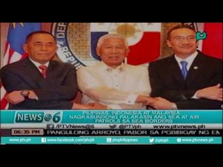 [News@6] PH, Indonesia at Malaysia nagkasundong palakasin ang Sea at Air Patrols sa Sea Borders