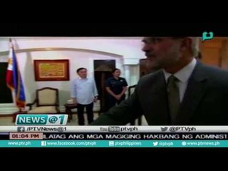 [News@1] Mga ambassadors, nagcourtesy call kay Duterte [06|21|16]
