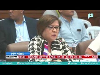 Sen. De Lima, naalis na bilang chairperson sa Senate Committee on Justice and Human Rights