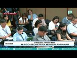 Press briefing ni PCO Sec. Martin Andanar, September 20, 2016