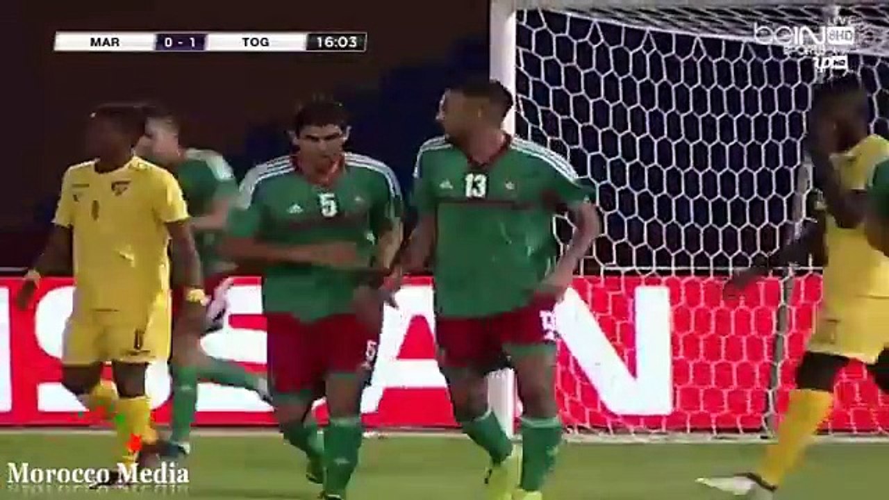 Maroc VS Togo 2 - 1 ............. المغرب 2 الطوغو 1  -  15-11-2016