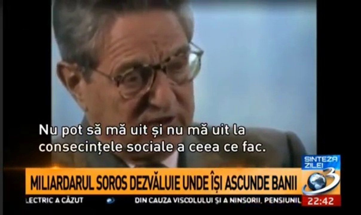SOROS la 60 minute - SOCIOPATUL CARE CONDUCE LUMEA? (interviu CBS 1998)