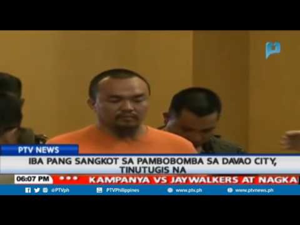 Iba pang sangkot sa pambobomba sa Davao City, tinutugis na