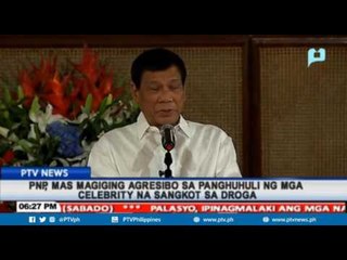 PNP, mas magiging agresibo sa panghuhuli ng mga celebrity na sangkot sa droga