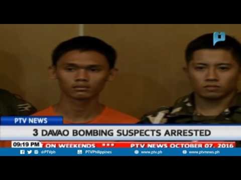 3 Davao bombing suspects arrested