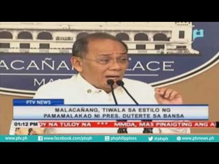 Malacañang, tiwala sa estilo ng pamamalakad ni Pangulong Rodrigo Duterte sa bansa