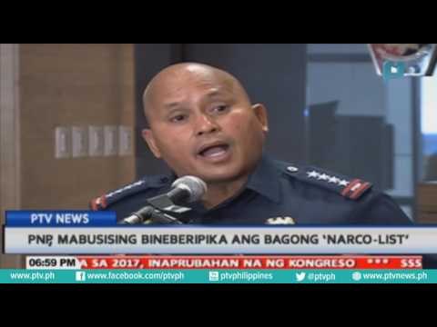 PNP, masusing bineberipika ang bagong 'narco list'