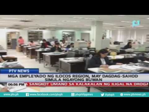 Mga empleyado ng Ilocos region, may dagdag-sahod simula ngayong buwan