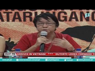 DepEd Sec. Taguiwalo, asked congress to pass a law that will solve contractualization problem