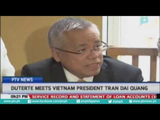 Duterte meets Vietnam President Tran Dai Quang