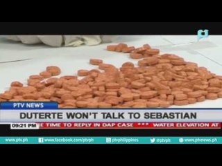 President Rodrigo Duterte won't talk to Jaybee Sebastian