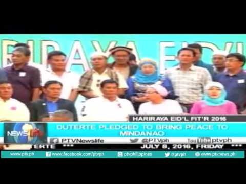 [NewsLife] Pres Duterte pledged to bring peace to Mindanao [07|08|16]
