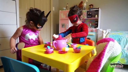 Hulk vs Little Spiderman Girl and Little Batman Girl Real Life Superhero Movie