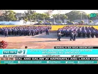 [News@1] QCPD Chief, nagbabala laban sa mga miyembro ng sindikato [07|07|16]
