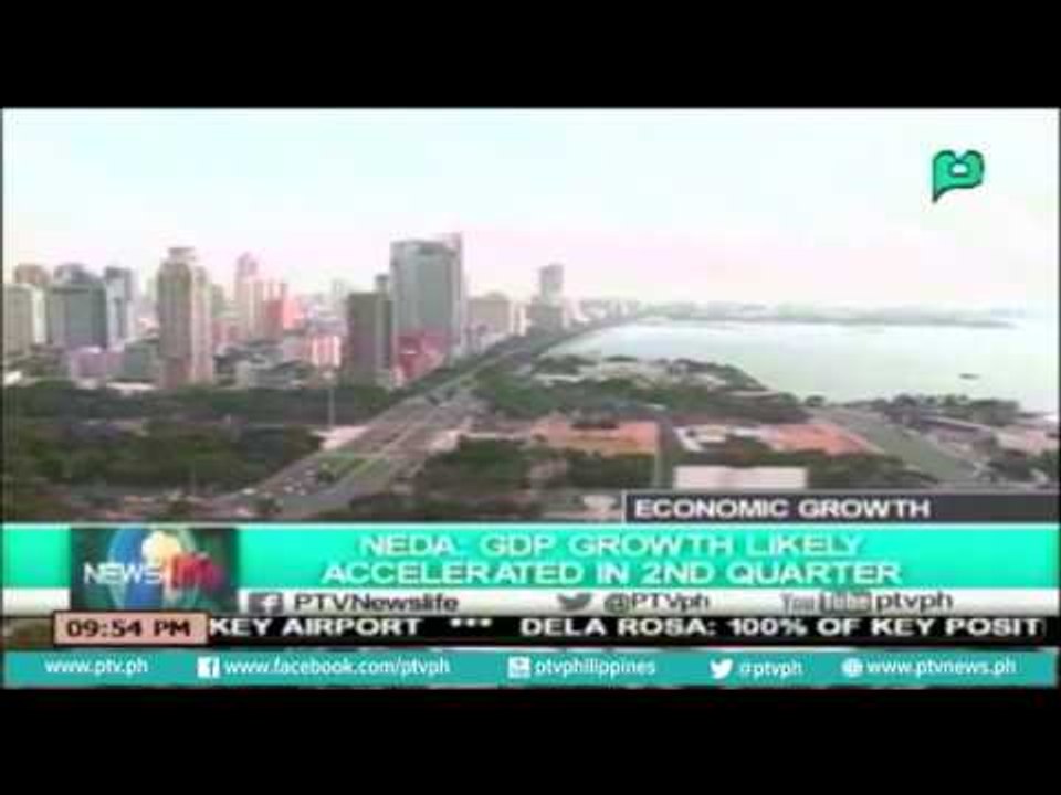 [NewsLife] NEDA: GDP growth likely accelerated in 2nd quarter [06|29|16]