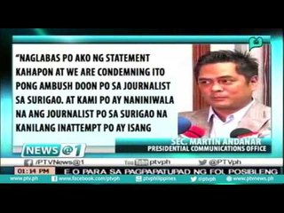 [News@1] Duterte Admin, bubuo ng Task Force laban sa Media Killings[07|04|16]
