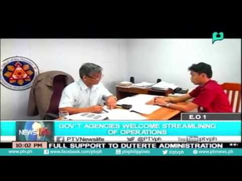 [NewsLife] Gov't agencies welcome streamlining of operations [07|05|16]