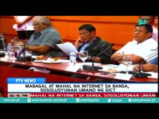 [PTVNews-6pm] Mabagal at mahal na internet sa bansa, sosolusyunan umano ng DICT [07|18|16]