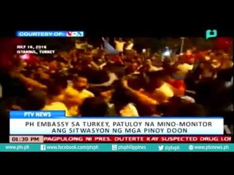 [PTVNews-1pm] PH Embassy sa Turkey, patuloy na minomonitor ang sitwasyon ng mga Pinoy doon